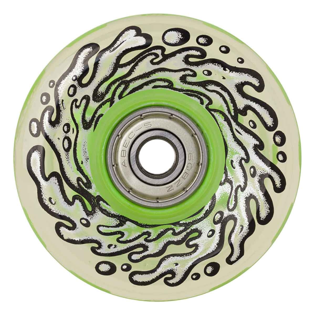 60mm light ups with green led and bearings og slime 78a wheels - Studio  Skate Supply